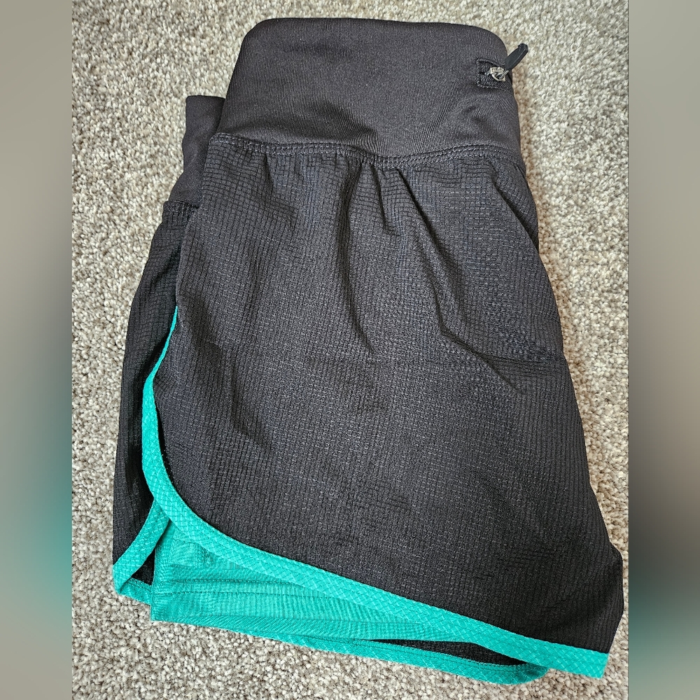 Diadora 2-layer Running Shorts XS Waist Zipper Pocket
